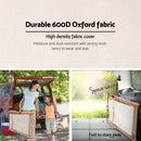 Gardeon Outdoor Deck Chair Wooden Sun Lounge Folding Beach Patio Furniture Beige-6