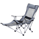 Weisshorn Camping Chair Adjustable Reclining Portable Outdoor Folding Chair Grey-2