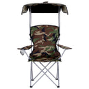 Weisshorn Camping Chair With Canopy Folding Outdoor Portable Seat Lightweight Beach Picnic Fishing Capacity 120KG Army Green-4