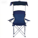 Weisshorn Camping Chair With Canopy Folding Outdoor Portable Seat Lightweight Beach Picnic Fishing Capacity 120KG Navy Blue-4