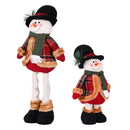 Jingle Jollys Christmas Snowman Ornament 40-56cm Telescopic Tabletop Decoration Doll, Adjustable Length For Tabletop, Window, Mantel, Indoor Holiday Decor-3