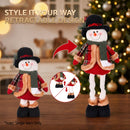 Jingle Jollys Christmas Snowman Ornament 40-56cm Telescopic Tabletop Decoration Doll, Adjustable Length For Tabletop, Window, Mantel, Indoor Holiday Decor-4