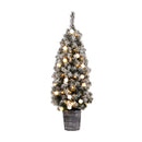 Jingle Jollys Christmas Tree 1.2M Potted Snowy Xmas Tree-1