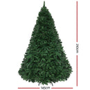 Jingle Jollys Christmas Tree 2.1m Xmas Tree Decor 2800 LED Lights 8 Modes-2