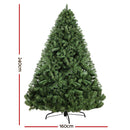 Jingle Jollys Christmas Tree 2.4M Xmas Tree Decorations Green 1500 Tips-2