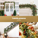 Jingle Jollys 3M Christmas Garland Pre-lit LED with Pine Cones Xmas Decor Green-5