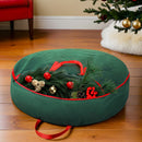 Jingle Jollys Christmas Garland Wreath Storage Bag Baubles Ornaments Container-7
