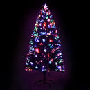 Jingle Jollys 1.2m Christmas Tree Optic Fibre LED Xmas tree Multi Colour-1
