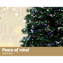 Jingle Jollys 1.8m Christmas Tree Optic Fibre LED Xmas tree 300 Tips-6