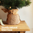 Jingle Jollys Tabletop Christmas Tree 60CM 8 Light Modes Timer Function-6