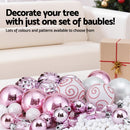 Jingle Jollys 33pcs Christmas Tree Decorations Set Baubles Ornaments Party Pink-4