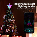 Jingle Jollys Christmas Tree Topper Star RGB LED Xmas Decor 80 Modes APP Control-5