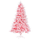 Jingle Jollys Christmas Tree 1.8m Pink Xmas Tree Snowy Party Decor 810 Tips-1