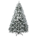 Jingle Jollys Christmas Tree 2.1m Snow Flocked Xmas Tree Decorations 780 Tips-1