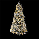 Jingle Jollys Christmas Tree 2.1m Snow Flocked LED Xmas Decoration 8 Light Modes-1