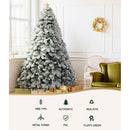 Jingle Jollys Christmas Tree 2.4m Snow Flocked Xmas Tree Decorations 1165 Tips-4