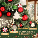 Jingle Jollys Christmas Wreath 40CM Xmas Garland Baubles Ornaments Party Decor-6