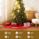 Jingle Jollys Christmas Tree Skirt 90cm Snowflake Ornaments Party Decorations-6