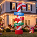 Jingle Jollys Christmas Inflatable Candy Pole 2.4M Illuminated Decorations-10
