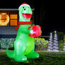 Jingle Jollys Christmas Inflatable Dinosaur 1.8M Height LED Decorations Illuminated-7