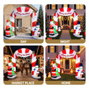 Jingle Jollys Christmas Inflatable Archwary Santa 3M Illuminated Decorations-7