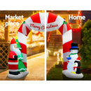 Jingle Jollys Christmas Inflatable Archwary Santa 3M Illuminated Decorations-6
