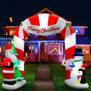 Jingle Jollys Christmas Inflatable Archwary Santa 3M Illuminated Decorations-8