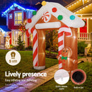 Jingle Jollys Christmas Inflatable Archwary Ginger 2.8M Illuminated Decorations-3