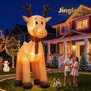 Jingle Jollys Christmas Inflatable Reindeer 5M Illuminated Decorations-8