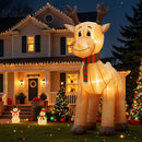 Jingle Jollys Christmas Inflatable Reindeer 5M Illuminated Decorations-10