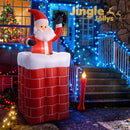 Jingle Jollys Christmas Inflatable Santa Pop Up 1.8M Illuminated Decorations-8