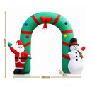 Jingle Jollys Christmas Inflatable Archwary 2.8M Illuminated Decorations-2