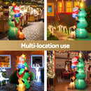 Jingle Jollys Christmas Inflatable Santa Tree 1.8M Illuminated Decorations-6