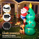 Jingle Jollys Christmas Inflatable Santa Tree 1.8M Illuminated Decorations-9
