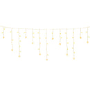 160 LED 6M Christmas Lights Icicle Light Solar Warm Jingle Jollys-1