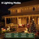 20M Christmas Lights Icicle Light 800 LED Warm White Decor Jingle Jollys-2