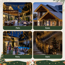 20M Christmas Lights Icicle Light 800 LED Warm White Decor Jingle Jollys-3