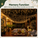 20M Christmas Lights Icicle Light 800 LED Warm White Decor Jingle Jollys-4