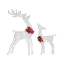 2 PCS Christmas Lights 170 LED Fairy Light Reindeer Decorations Jingle Jollys-3