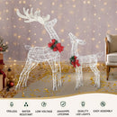 2 PCS Christmas Lights 170 LED Fairy Light Reindeer Decorations Jingle Jollys-4