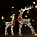 2 PCS Christmas Lights 170 LED Fairy Light Reindeer Decorations Jingle Jollys-8