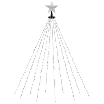 Jingle Jollys 2.5M Christmas Lights Waterfall String Light 300 LED Star Topper