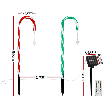 Jingle Jollys 8 PCS Christmas Lights Path Ground Light Garden Decorations 72 LED - 0