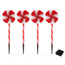 4 PCS Christmas Lights Path Ground Light Garden Decoration 112 LED Jingle Jollys-3