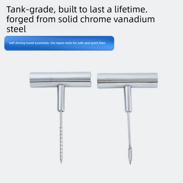 A 33 - piece set Blue Heavy - Duty Tubeless Tyre Repair Kit - Emergency Puncture Plug Set for Cars, Motorcycles & ATVs - RnR Galore