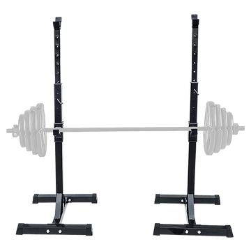 Adjustable Squat Rack Pair Steel Barbell Bench Press Stands Gym Home - RnR Galore