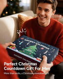 Advent Calendar 2025 Adult Men 24 Days of Christmas Cotton Socks US 7 - 13 Fun Christmas Sock Advent Calendar for Men Funny Gifts for Dad Boyfriend Husband Brother Random Socks Gift Box - RnR Galore
