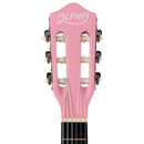 Alpha 34 Inch Classical Guitar Wooden Body Nylon String Beginner Kids Gift Pink - RnR Galore