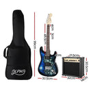 Alpha 41 Inch Electirc Guitar Humbucker Pickup Switch Amplifier Black - RnR Galore