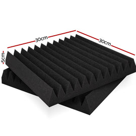 Alpha Acoustic Foam 20pcs 30x30x5cm Sound Absorption Proofing Panel Studio Wedge - RnR Galore